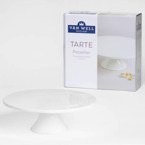 TORTENPLATTE  33 cm  - Weiss, Konventionell, Keramik (33cm) - Van Well