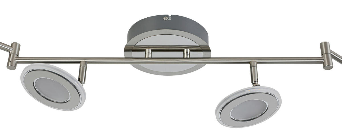 LED-STRAHLER 150/21/13 cm  - Chromfarben/Nickelfarben, Design, Kunststoff/Metall (150/21/13cm) - Novel