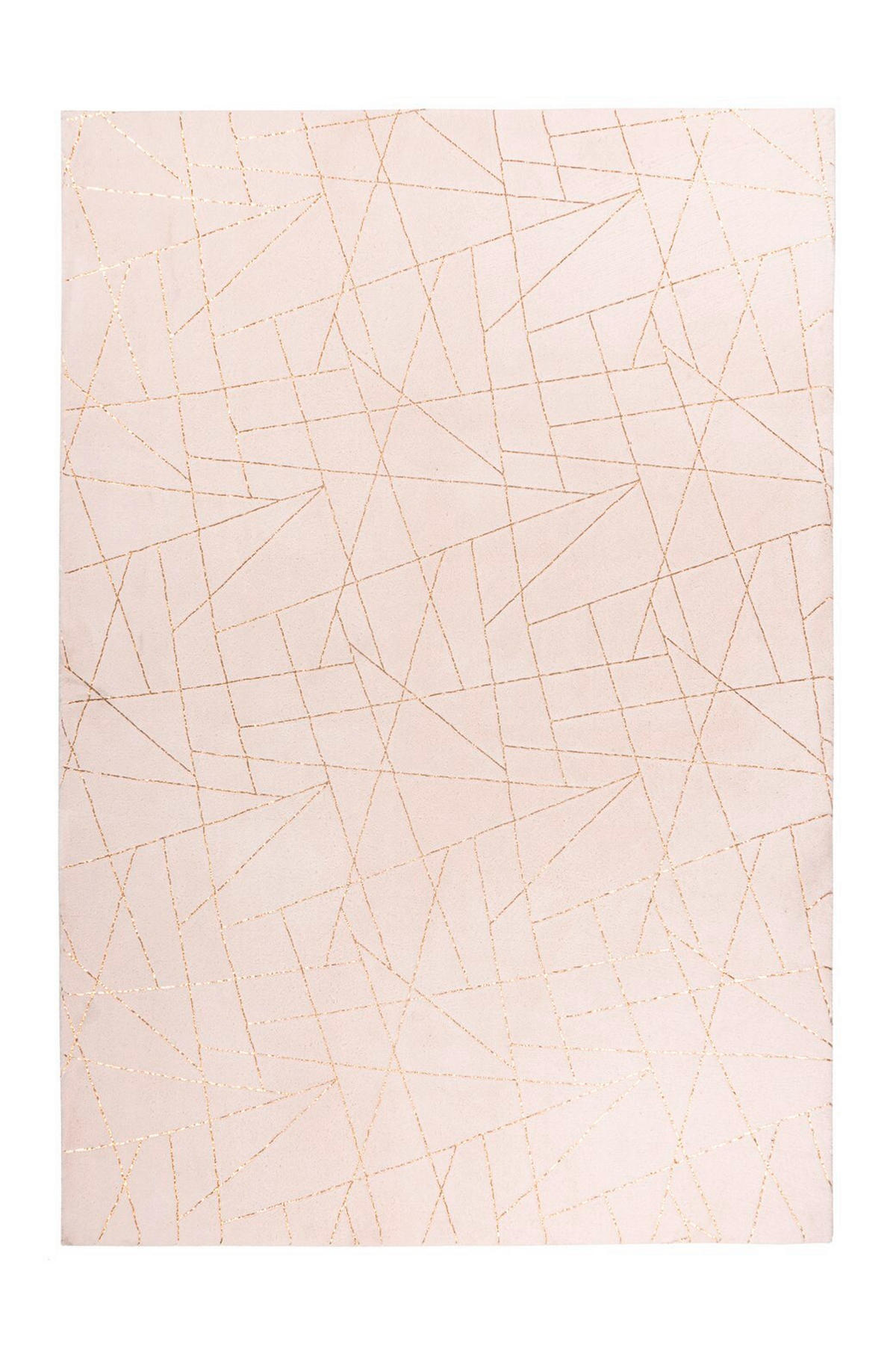 FLACHWEBETEPPICH 160/230 cm Bijou 125 Creme / Gold Creme, Goldfarben  - Goldfarben/Creme, KONVENTIONELL, Textil (160/230cm)