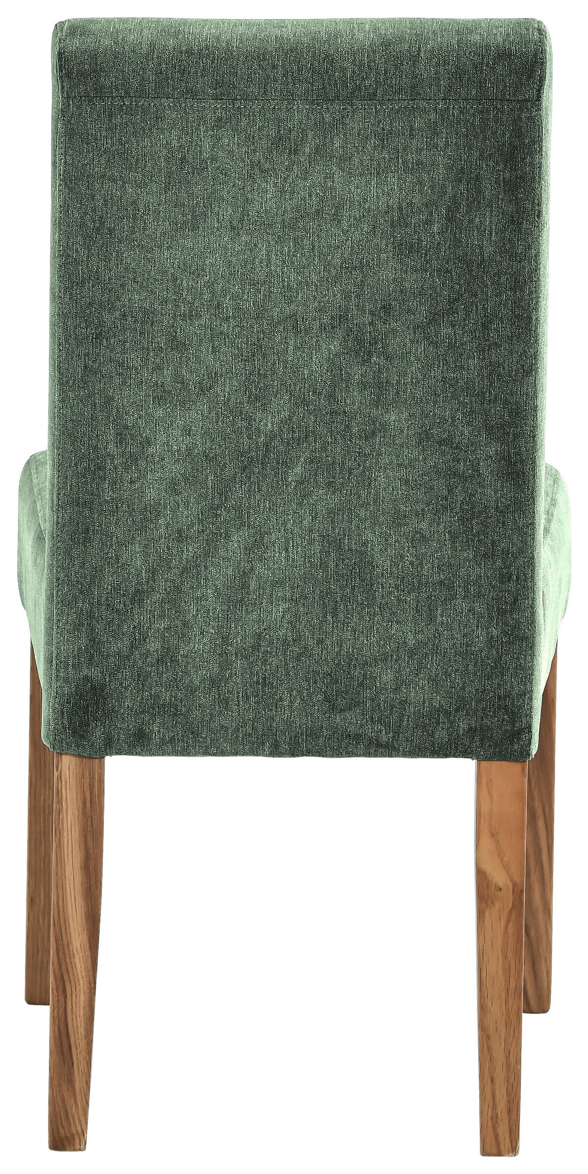 STUHL Webstoff Grün, Eichefarben Eiche massiv  - Eichefarben/Grün, KONVENTIONELL, Holz/Textil (47,5/91,5/63cm) - Cantus