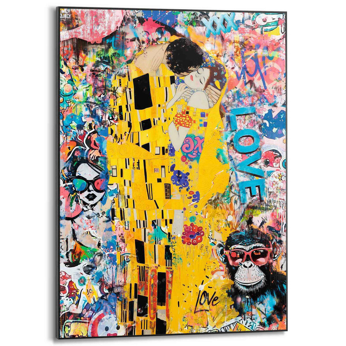 BILD 50/70 cm  - Gelb, Trend, Holzwerkstoff (50/70cm) - Reinders!