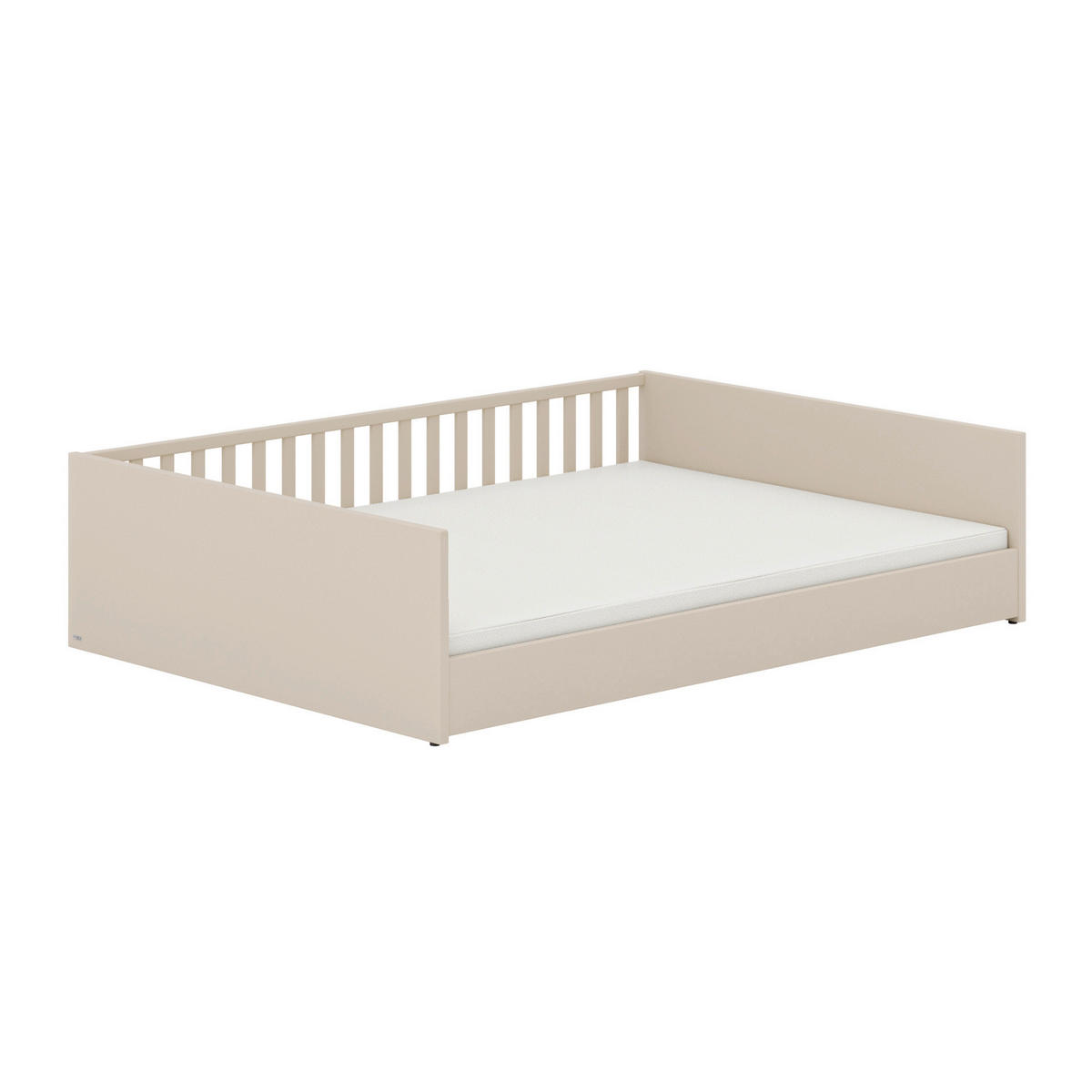 BODENBETT 140/200 cm  in Beige  - Beige/Schwarz, Basics, Holzwerkstoff (140/200cm) - Paidi