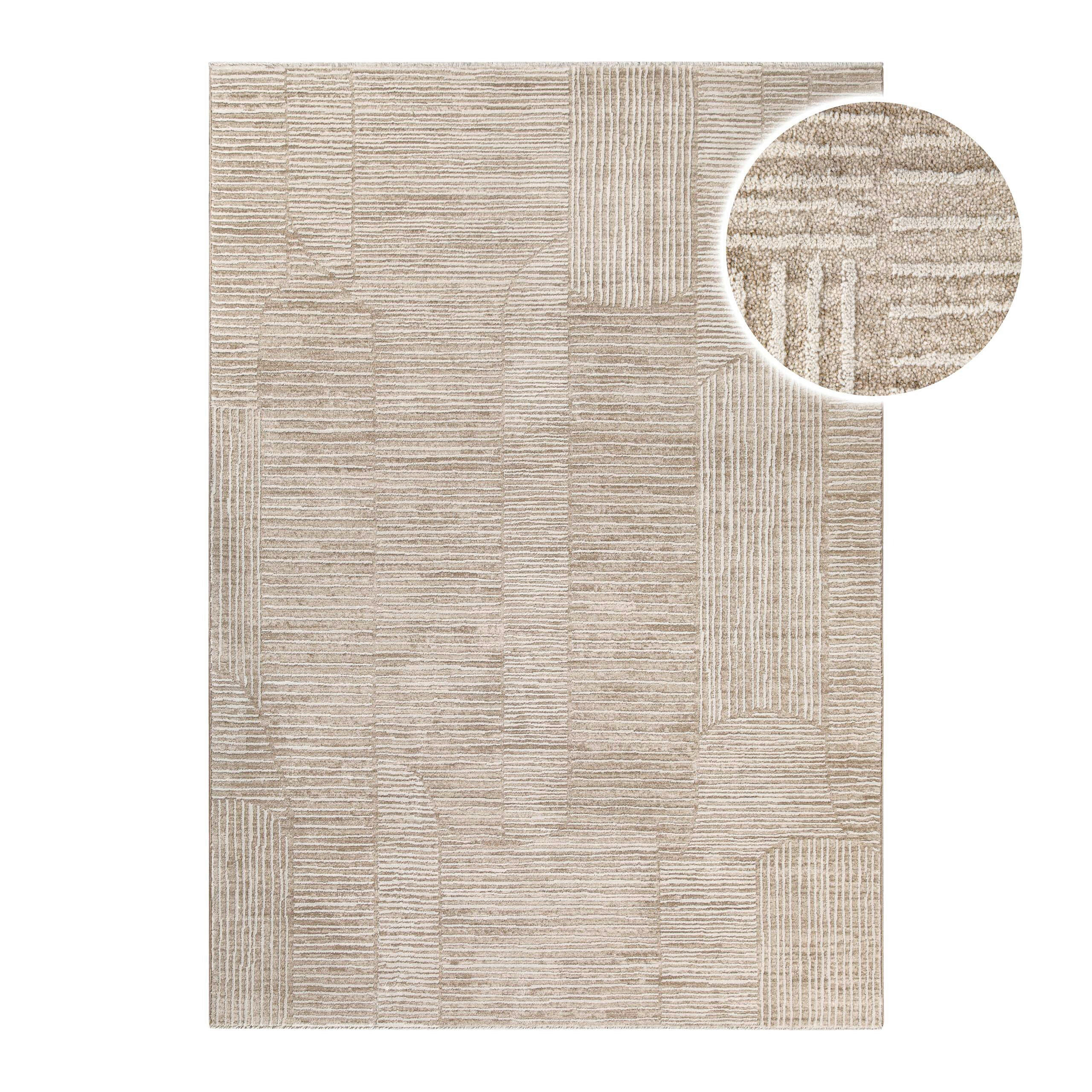 WEBTEPPICH Wohnzimmer 133/190 cm Raymond Beige rechteckig  - Beige, Design, Textil (133/190cm) - Esprit