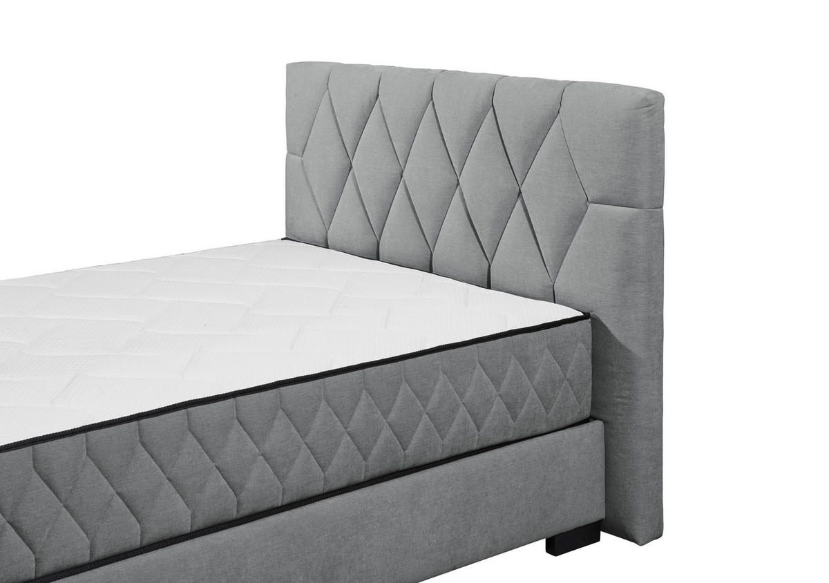 BOXBETT 140/200 cm  in Anthrazit  - Anthrazit/Schwarz, Modern, Holzwerkstoff/Kunststoff (140/200cm) - MID.YOU