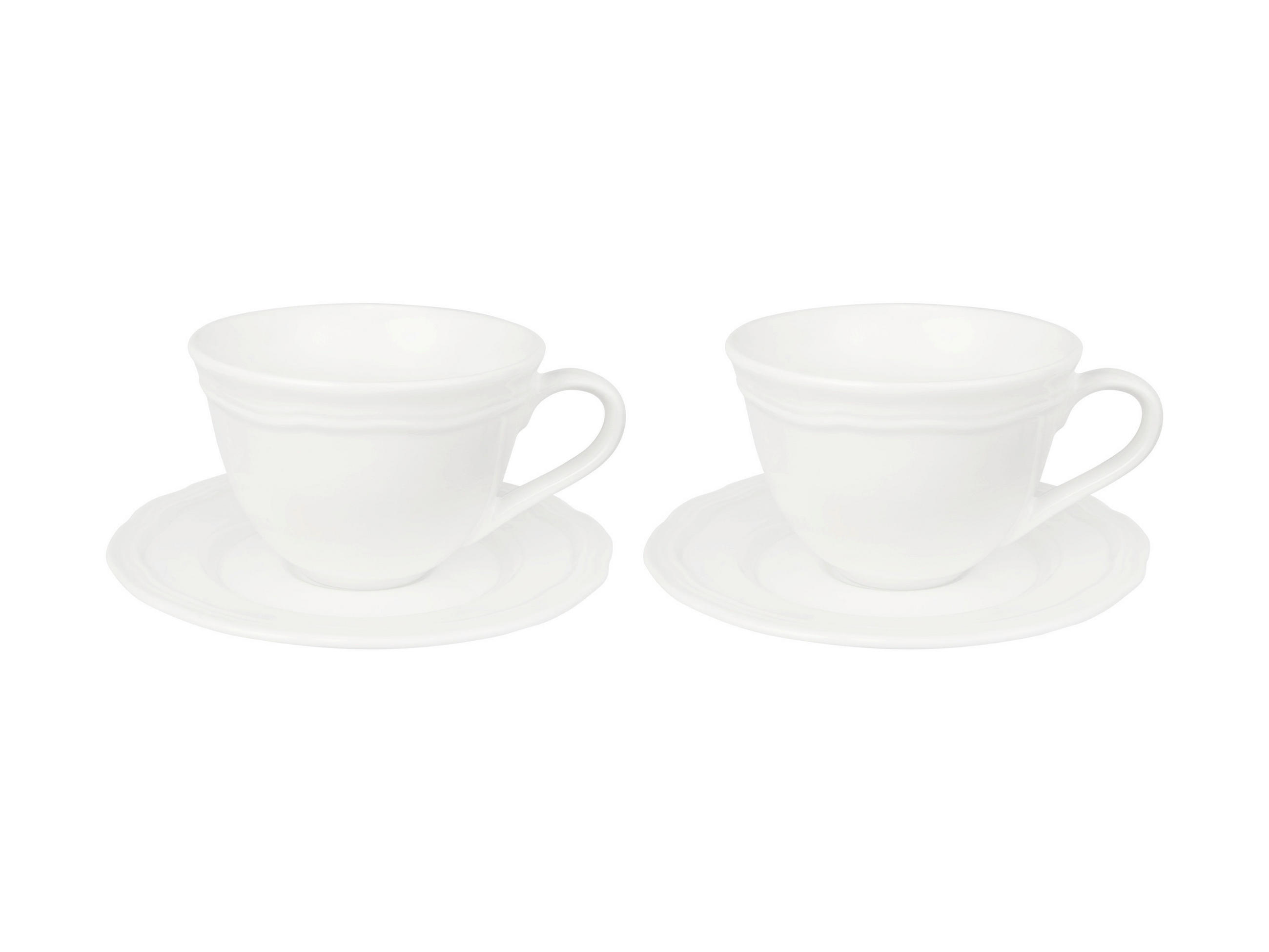 ŠÁLEK A PODŠÁLEK NA ESPRESSO  - bílá, Basics, keramika (19.5/9.5/11.5cm)