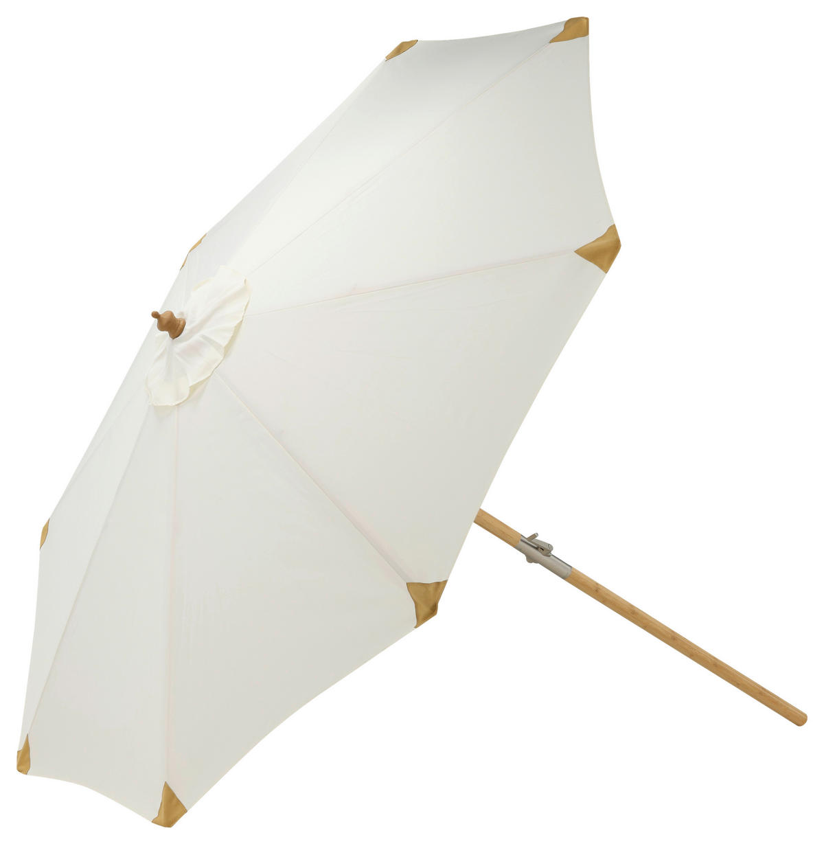 SONNENSCHIRM 270 cm  - Weiß, KONVENTIONELL (270/250cm) - Gardenson