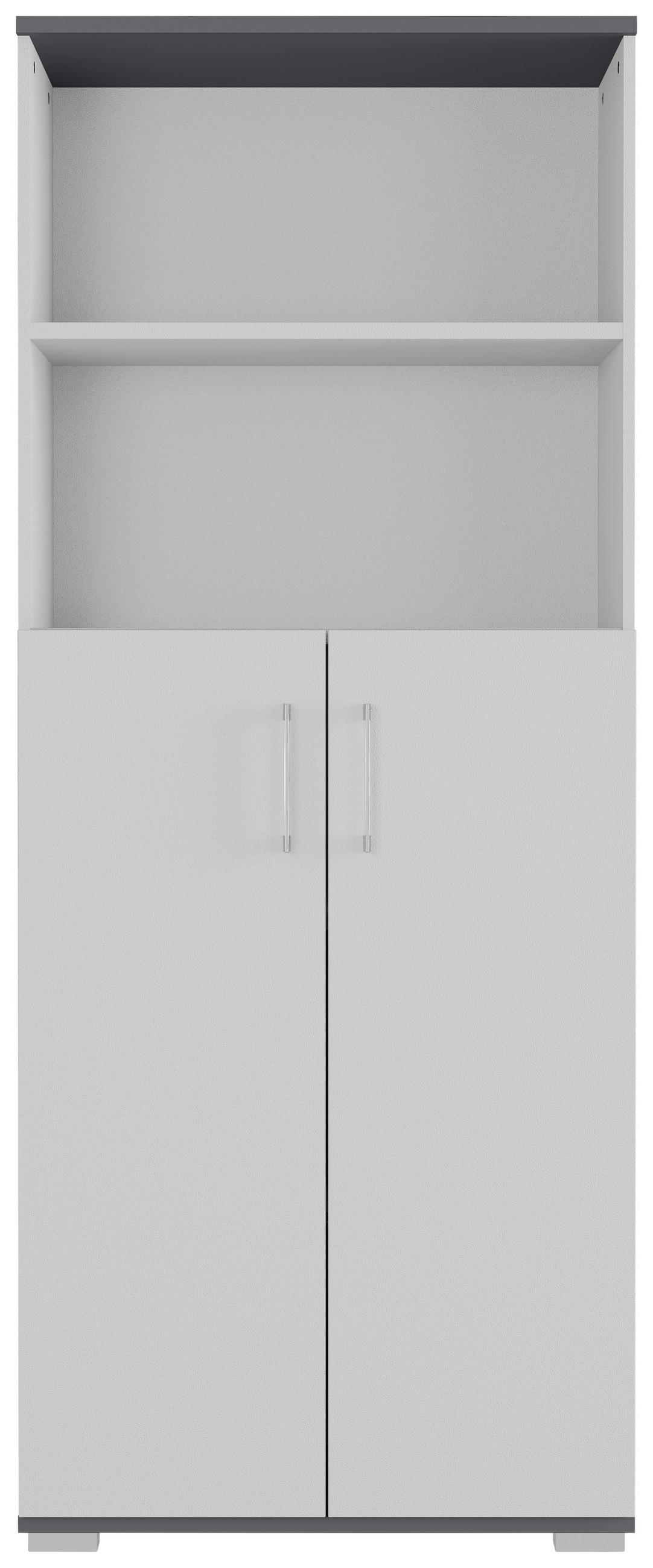 AKTENSCHRANK Graphitfarben, Grau  - Graphitfarben/Grau, KONVENTIONELL, Holzwerkstoff (80/200/40cm) - Germania