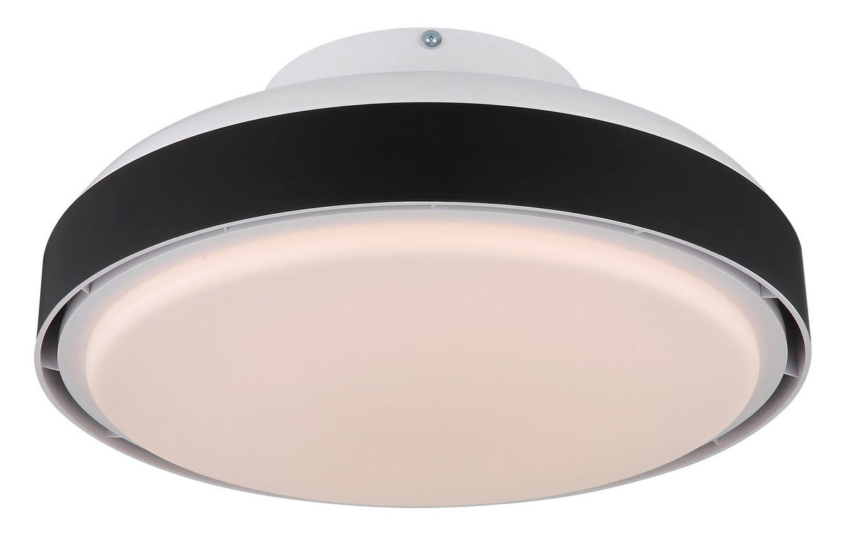 DECKENVENTILATOR  45/20 cm    - Weiss/Opal, Basics, Kunststoff (45/20cm) - Globo