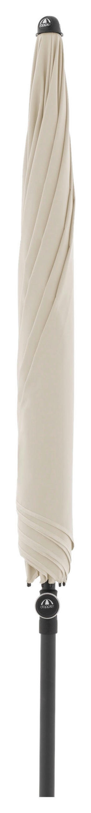SONNENSCHIRM  210/210 cm  - Schwarz/Naturfarben, Design, Textil/Metall (210/210cm) - Doppler