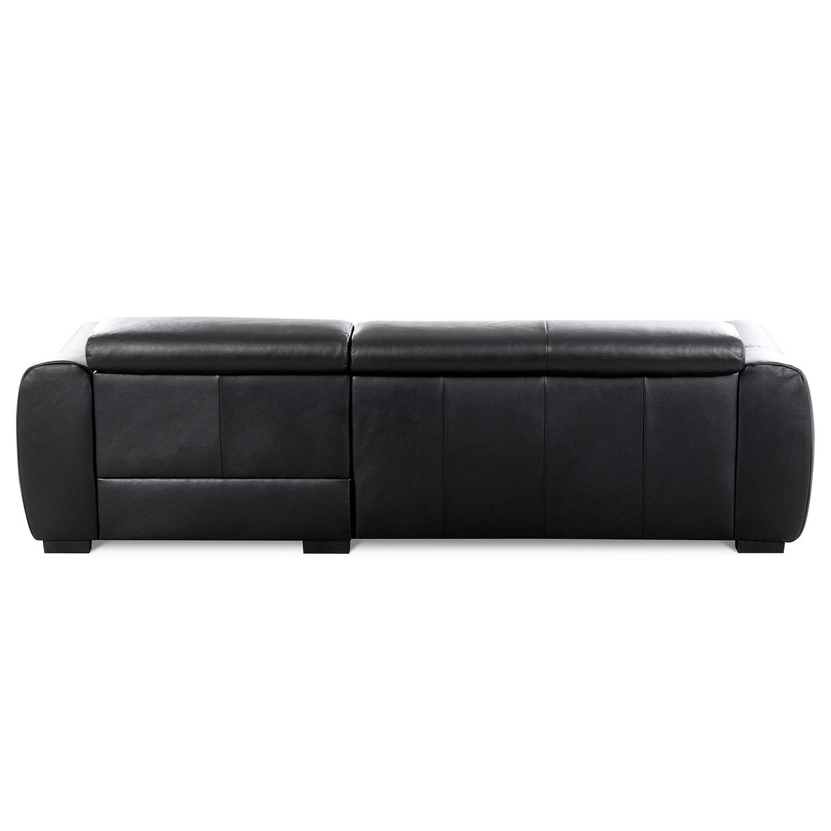ECKSOFA  Echtleder Schwarz  - Schwarz, Design, Leder/Kunststoff (274/177cm) - Livetastic
