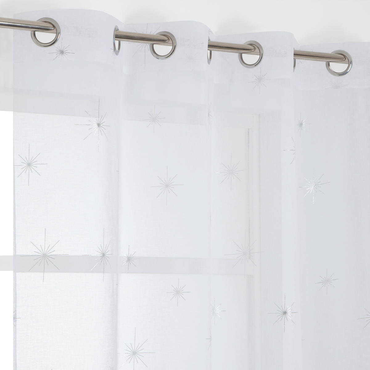 FERTIGVORHANG transparent  - Weiß, Basics, Textil (140/240cm)