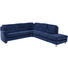 WOHNLANDSCHAFT - Blau, KONVENTIONELL, Holz/Textil (272/282cm) - Valdera