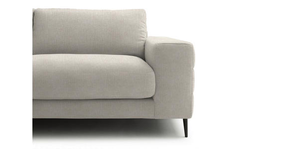 ECKSOFA  in Flachgewebe Naturfarben  177/253 cm  - Schwarz/Naturfarben, Design, Textil/Metall (177/253cm) - Dieter Knoll
