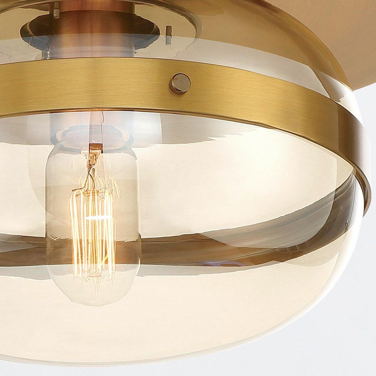 DECKENLEUCHTE 25/19 cm    - Messingfarben, KONVENTIONELL, Glas/Metall (25/19cm) - Elstead Lighting
