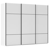 SCHWEBETÜRENSCHRANK in Weiss  - Weiss/Schwarz, Konventionell, Holzwerkstoff/Metall (242/223/68cm) - Novel