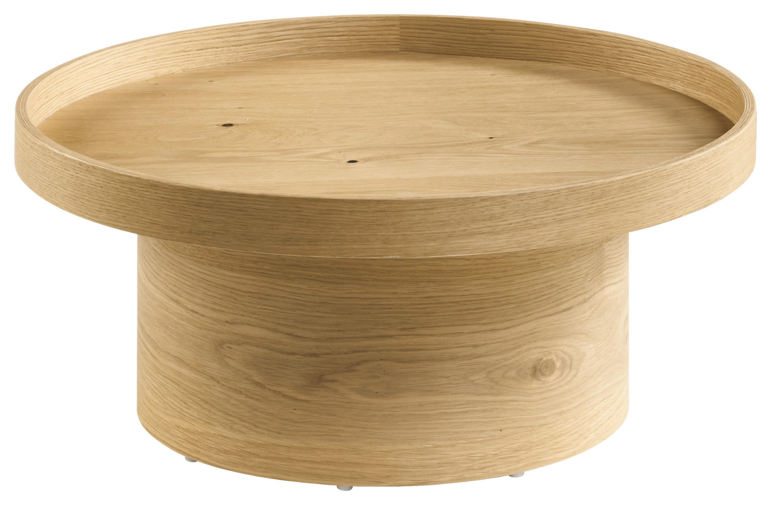 COUCHTISCH Wildeiche furniert 60/60/26 cm rund Eichefarben  - Eichefarben, Design, Holz (60/60/26cm) - Musterring