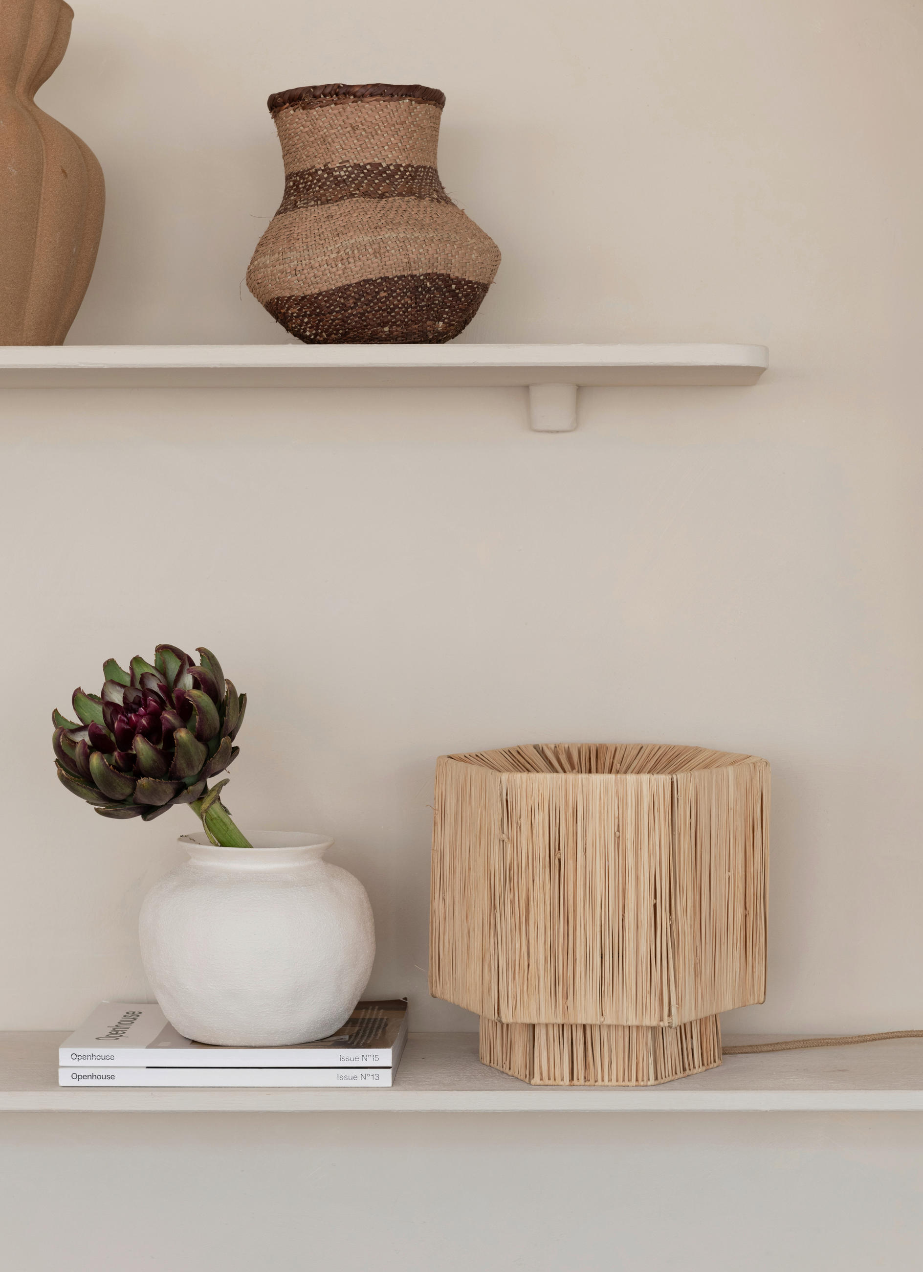 Thumbnail - Good & Mojo Tischleuchte Good & Mojo, Natur, Naturmaterialien, sechseckig,sechseckig, 27x26x27 cm, Lampen & Leuchten, In...