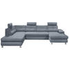 WOHNLANDSCHAFT Grau  - Silberfarben/Grau, MODERN, Kunststoff/Textil (233/349/177cm) - MID.YOU