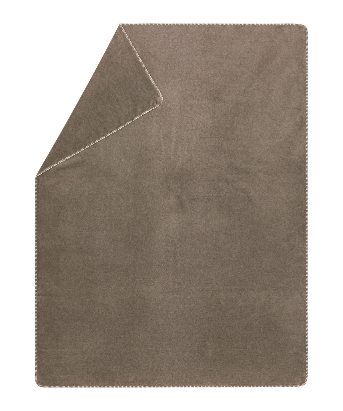 DECKE 150/200 cm  - Graubraun, Basics, Textil (150/200cm) - David Fussenegger