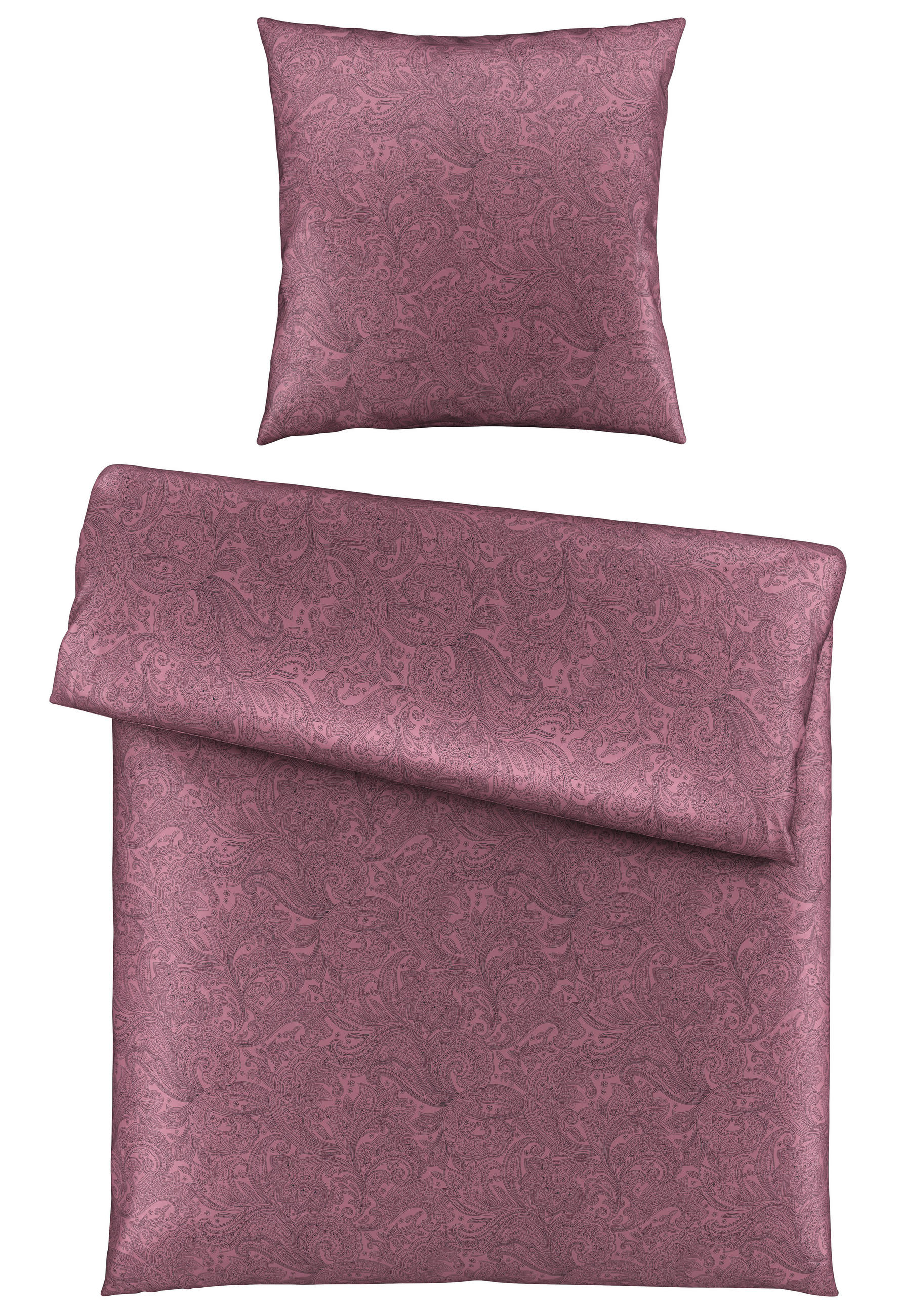 BETTWÄSCHE Satin 155/220 cm  - Mauve, Textil (155/220cm) - Novel
