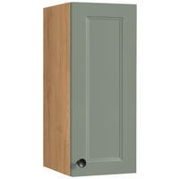 KÜCHENOBERSCHRANK 30/72/35 cm  in Grün, Eichefarben  - Eichefarben/Schwarz, MODERN, Holzwerkstoff/Metall (30/72/35cm) - Nobilia