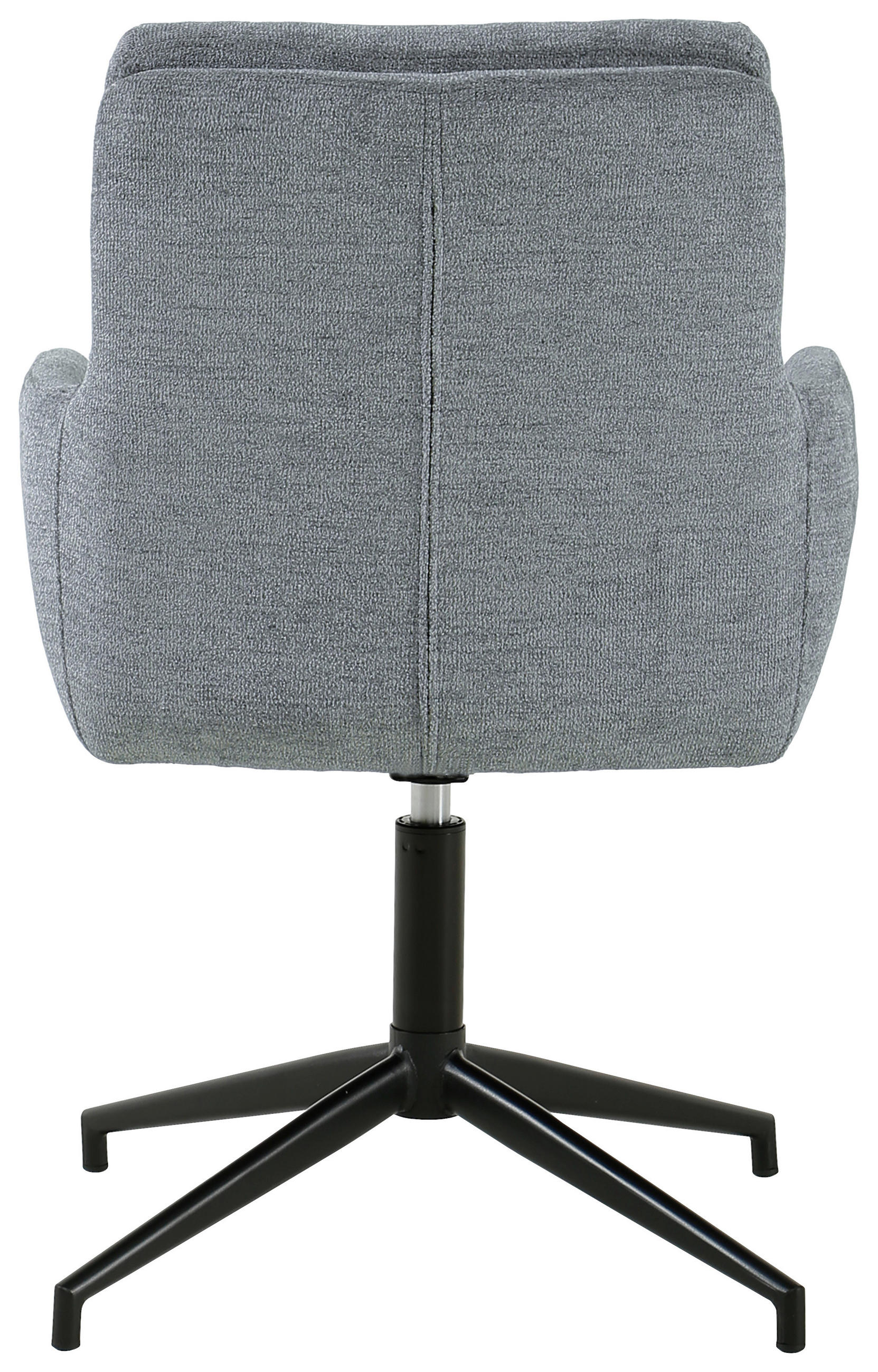 ARMLEHNSTUHL  in Eisen Leinenoptik  - Schwarz/Grau, Design, Holz/Textil (57/88/67cm) - MID.YOU
