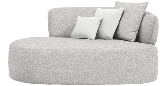 RÉCAMIERE  in Bouclé Creme, Beige  - Beige/Creme, MODERN, Kunststoff/Textil (166/86/105cm) - Hom`in