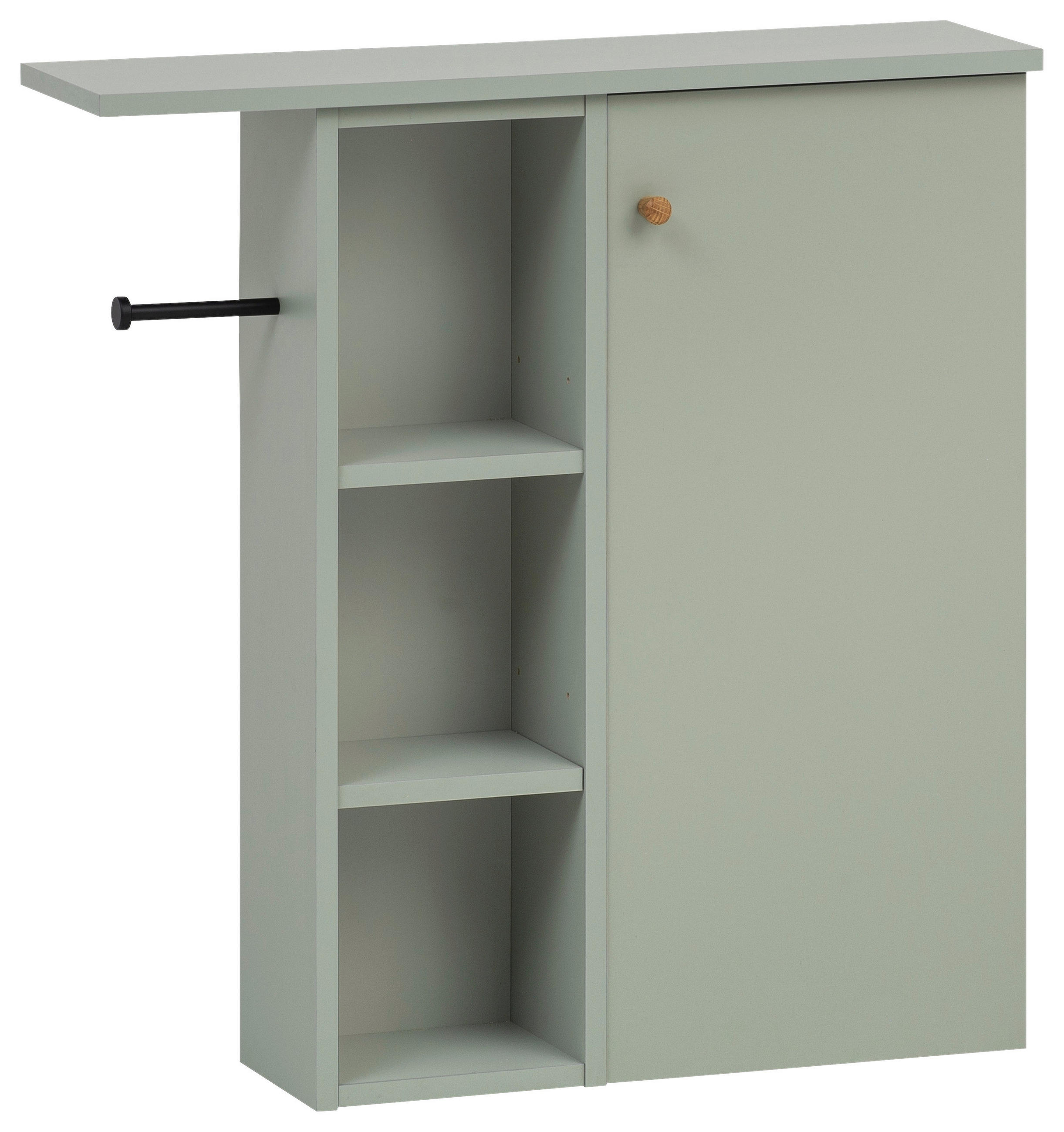 HÄNGESCHRANK 70,7/74,2/17 cm  - Eichefarben/Pastellgrün, MODERN, Holz/Holzwerkstoff (70,7/74,2/17cm) - Stylife