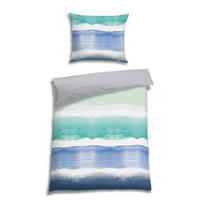 BETTWÄSCHE Seersucker 140/200 cm  - Türkis/Blau, Basics, Textil (140/200cm) - Florella