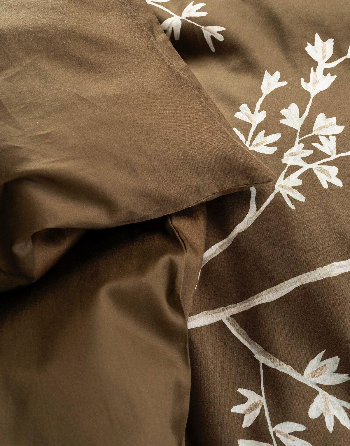 BETTWÄSCHE 2-teilig Lucienne Satin 155/220 cm  - Hellbraun, KONVENTIONELL, Textil (155/220cm) - Essenza