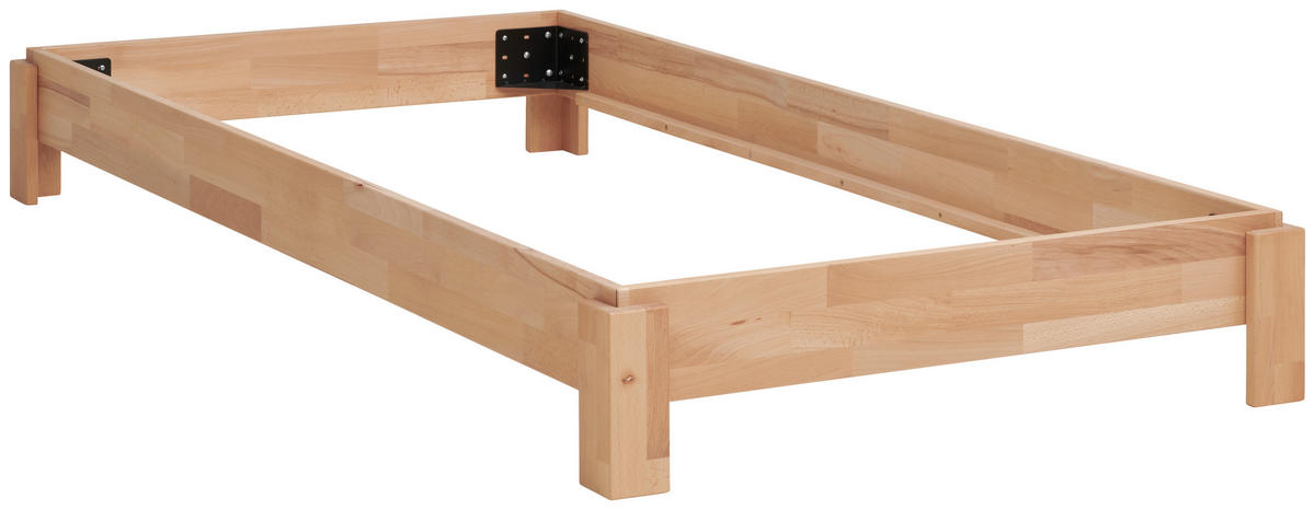 RAKÁSOLHATÓ ÁGY - geszt bükk, Natur, fa (90/200cm) - MID.YOU