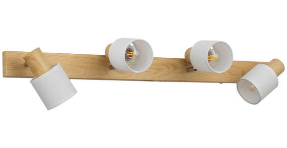 WANDLEUCHTE - Weiß, Trend, Textil/Metall (81/11,5/12,5cm) - Novel