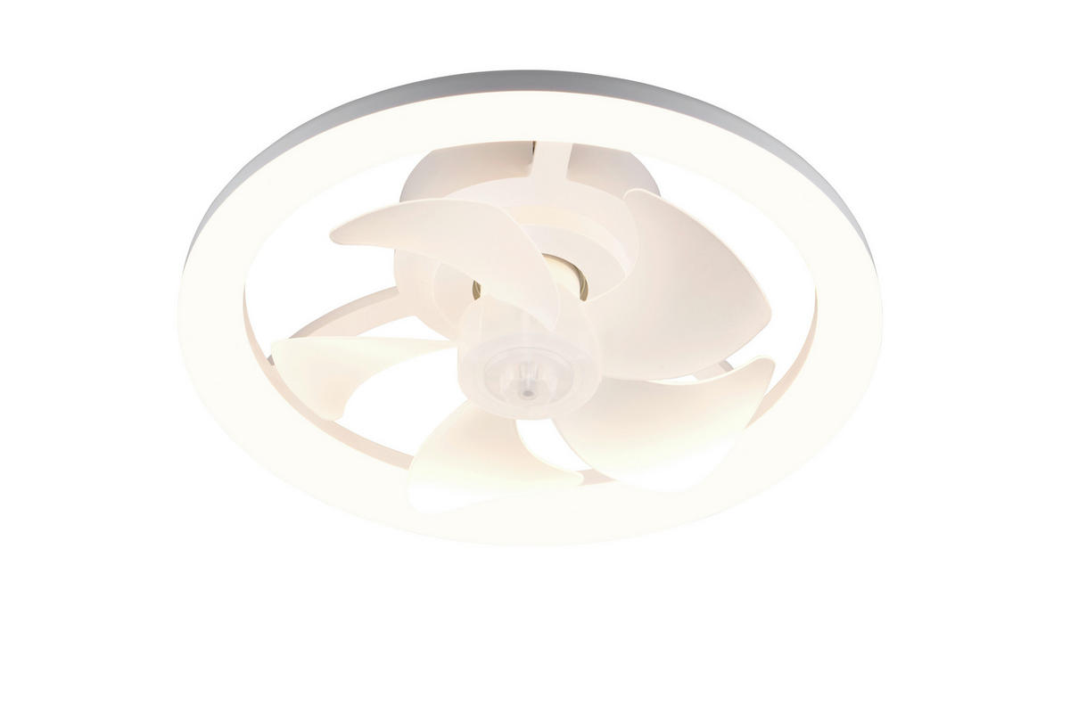 DECKENVENTILATOR - Weiß, Design, Kunststoff/Metall (40/13.5cm)