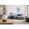 ECKSOFA  in Webstoff Grau  224/165 cm  - Schwarz/Grau, KONVENTIONELL, Kunststoff/Textil (224/165cm) - Xora