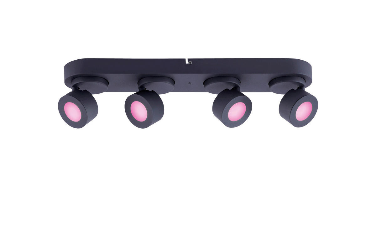 LED-REFLEKTOR  Sancho /4x300lm lm/3000-5000 K// - črna, Basics, kovina (55/12,5/11cm)