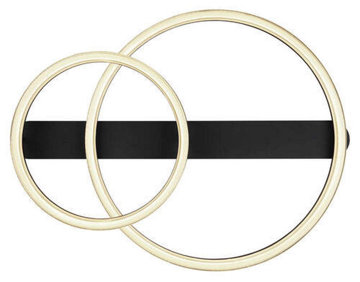LED-DECKENLEUCHTE 50 W    82,5/60/13,5 cm  - Opal/Schwarz, Trend, Kunststoff/Metall (82,5/60/13,5cm) - Globo