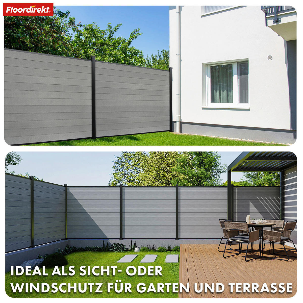 SICHTSCHUTZ - Basics (180/180cm) - Floordirekt