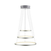 LUSTRĂ LED  - culoare nichel, Trend, plastic/metal (50cm) - Novel