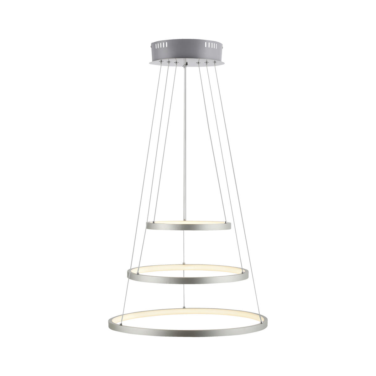LUSTRĂ LED  - culoare nichel, Trend, plastic/metal (50cm) - Novel