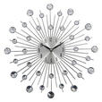 WANDUHR Silberfarben  - Silberfarben, Trend, Kunststoff/Metall (33cm) - Ambia Home