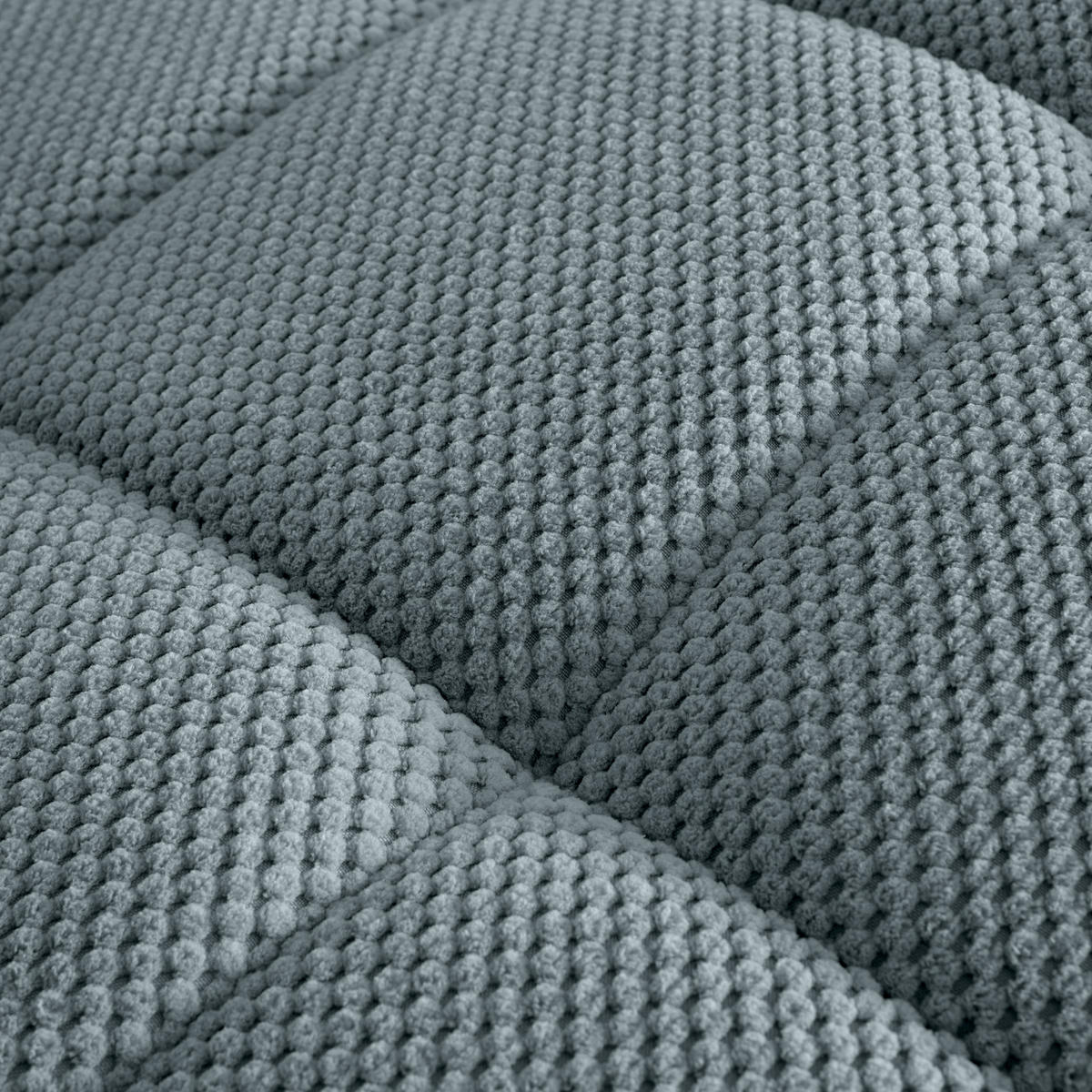 LIGGFÅTÖLJ i vävt tyg blågrå  - blågrå/svart, Modern, textil/plast (68/80/167cm) - MID.YOU