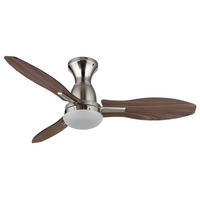 Ventilator mit Beleuchtung GALE 107/32,5 cm   - Hellbraun/Dunkelbraun, KONVENTIONELL, Holzwerkstoff/Kunststoff (107/32,5cm) - Globo