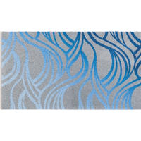 BADEMATTE Blau 70/120 cm  - Blau, Design, Kunststoff/Textil (70/120cm) - Grund