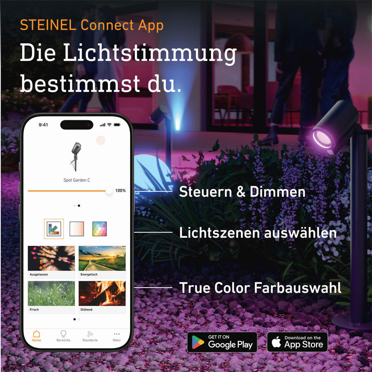 AUSSENLEUCHTE 24V Garten-Lichtsystem 13/86/13 cm  - Anthrazit, Trend, Metall (13/86/13cm) - Steinel