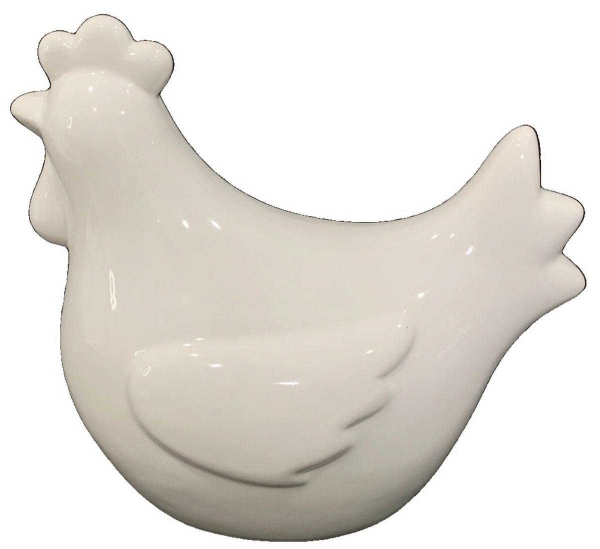 DEKOHUHN - Weiß, LIFESTYLE, Keramik (14,9/8,8/14cm)