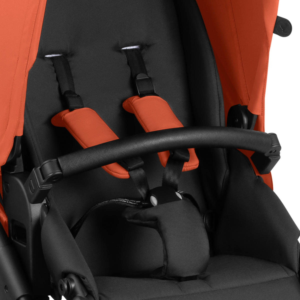 KOMBIKINDERWAGEN  SALSA RUN  CARROT  - Schwarz/Orange, Basics, Textil/Metall (95/63/109cm) - ABC Design