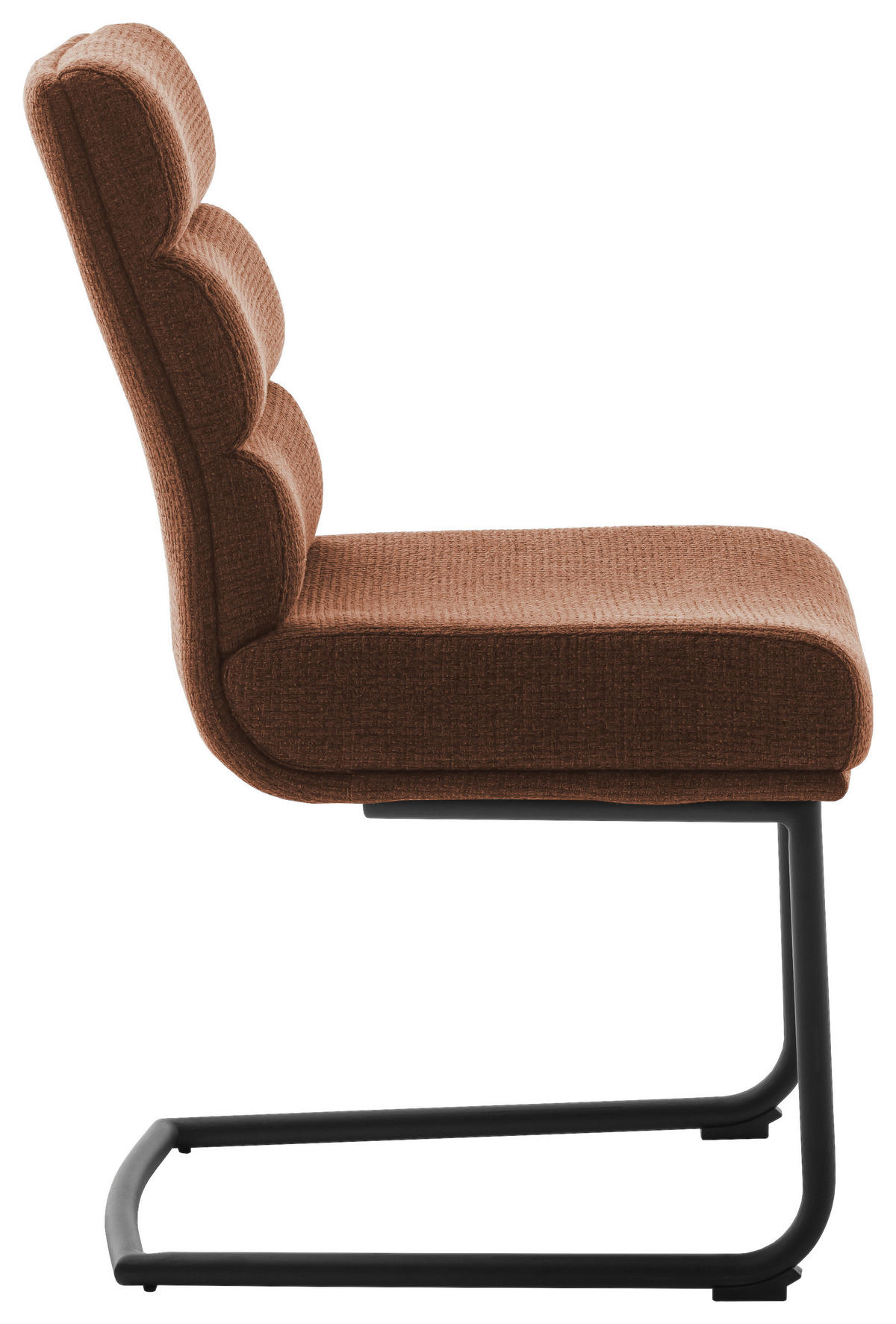 SCHWINGSTUHL  in Stahl Webstoff  - Rostfarben/Schwarz, Design, Textil/Metall (47/90/64cm) - Dieter Knoll