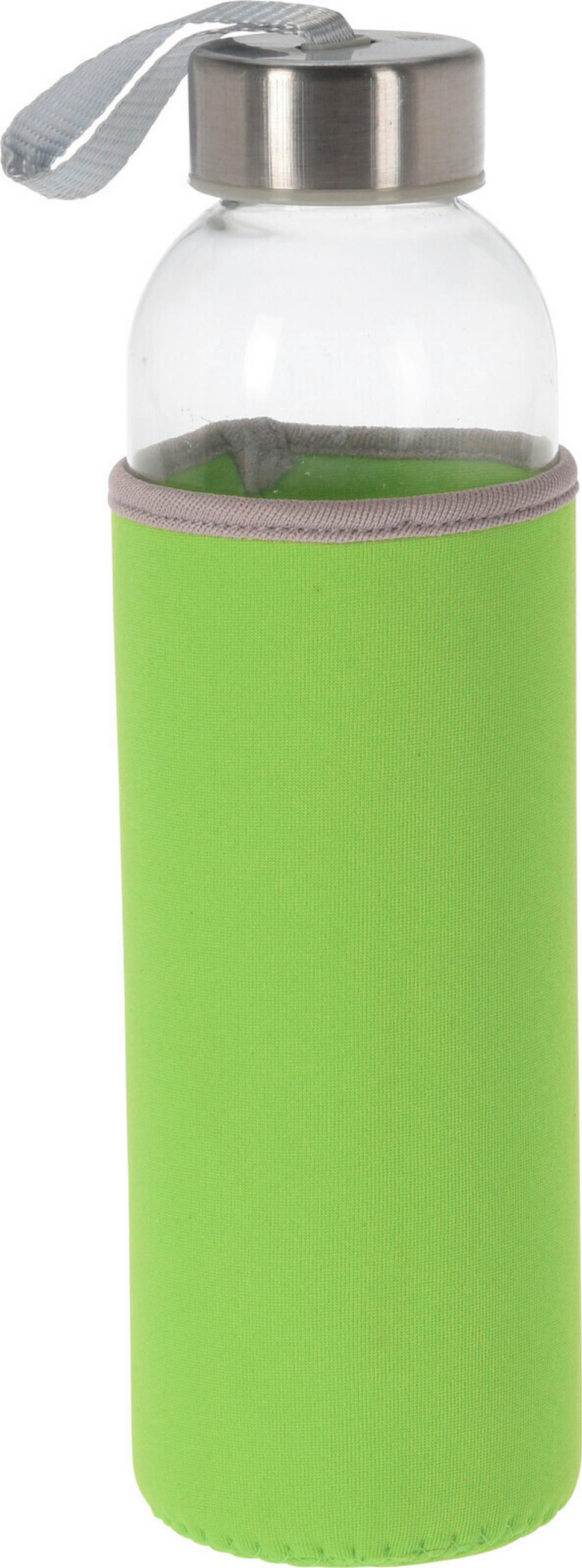 BOCA ZA SOK         - zelena, Basics, staklo/metal (6/23cm)