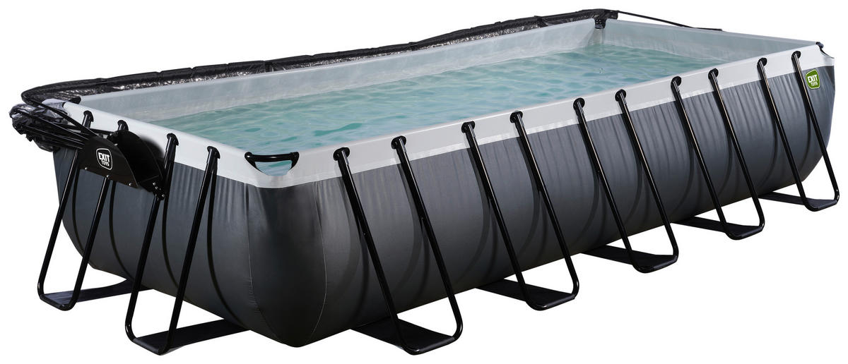 POOL 540/250/220 cm  - Anthrazit, Konventionell, Kunststoff/Metall (540/250/220cm) - EXIT Toys
