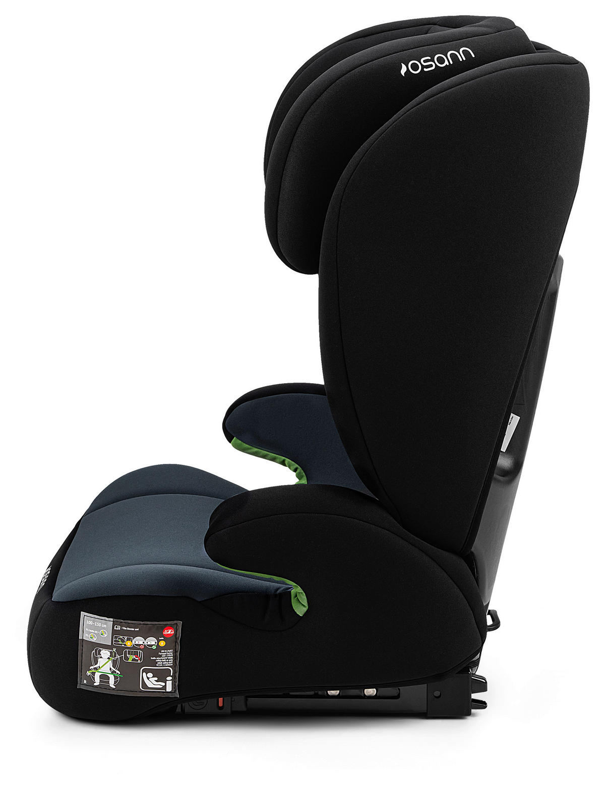 KINDERAUTOSITZ Komet Isofix  - Dunkelgrau/Schwarz, Basics, Kunststoff/Textil (44/55/43cm) - Osann